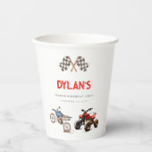 Gobelets En Papier Anniversaire des Vélos mignons (Recto)