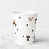 Gobelets En Papier Anniversaire d'Halloween "Soyons Éffrayants" Doodl (Droite)