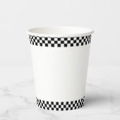 Gobelets En Papier Anniversaire Dinosaur voiture de course rouge nom  (Verso)