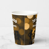Gobelets En Papier Anniversaire Disco des années 70 (Droite)