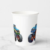Gobelets En Papier Anniversaire du camion Monster (Droite)