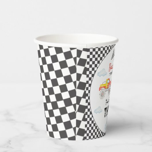 Gobelets En Papier Anniversaire du camion Monster (Droite)