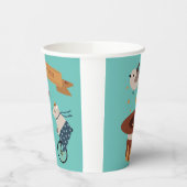 Gobelets En Papier Anniversaire du Cirque du Cute Pastel (Gauche)