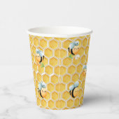 Gobelets En Papier Anniversaire du nid d'abeilles et de l'abeille (Droite)