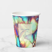 Gobelets En Papier Anniversaire du papillon (Recto)