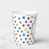 Gobelets En Papier Anniversaire du papillon Caterpillar, très affamé (Recto)