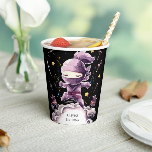 Gobelets En Papier Anniversaire du Pastel Spy Ninja (Insitu)