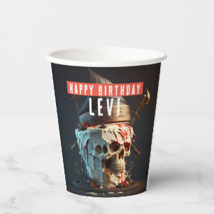 Gobelets En Papier Anniversaire du thème Pirate