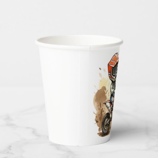 Gobelets En Papier Anniversaire d'une moto tout terrain (Droite)