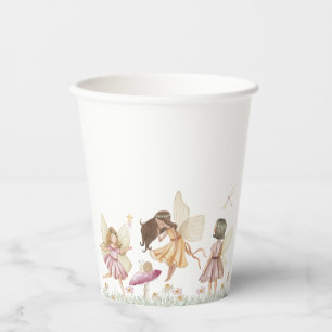 Gobelets En Papier Anniversaire fée fleur sauvage