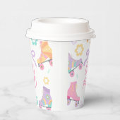 Gobelets En Papier Anniversaire Fille Patin à Roulettes Skating Let's (Droite)