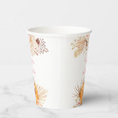 Gobelets En Papier Anniversaire floral de Little Citrouille Boho (Droite)