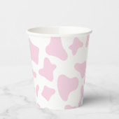 Gobelets En Papier Anniversaire occidental impression vache rose Rode (Gauche)