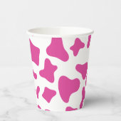 Gobelets En Papier Anniversaire occidental impression vache rose Rode (Gauche)