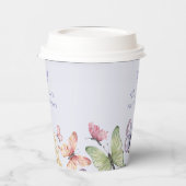 Gobelets En Papier Anniversaire Papillon Violet (Gauche)