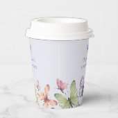 Gobelets En Papier Anniversaire Papillon Violet (Droite)