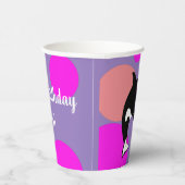 Gobelets En Papier Anniversaire Personnalisé Orca Killer Whale (Droite)