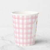 Gobelets En Papier Anniversaire rose chiot (Droite)