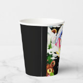 Gobelets En Papier Anniversaire simple de beigne enchantée (Droite)