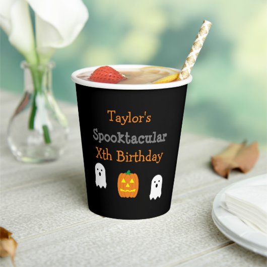 Gobelets En Papier Anniversaire Spooktacular (Insitu)