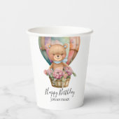 Gobelets En Papier Anniversaire Teddy Bear (Verso)