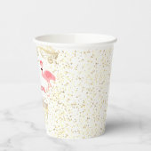 Gobelets En Papier anniversaire tropical flamand (Gauche)