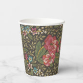 Gobelets En Papier Antique Toile de Jouy 1800 Branches florales (Verso)