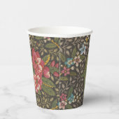 Gobelets En Papier Antique Toile de Jouy 1800 Branches florales (Droite)