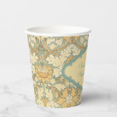 Gobelets En Papier Antique Victorien William Morris St. James Floral (Recto)