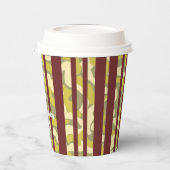 Gobelets En Papier Any Age Camouflage Stripe Birthday (Gauche)