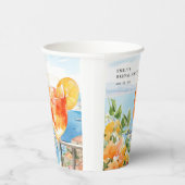 Gobelets En Papier Aperol Spritz Amalfi Shower de Mariée (Droite)