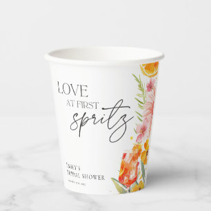 Gobelets En Papier Aperol Spritz Aquarelle Enterrement de Vie de Jeun