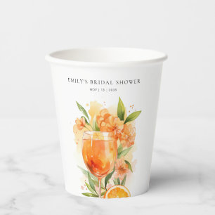 Gobelets En Papier Aperol Spritz Baby Shower de Mariée
