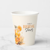 Gobelets En Papier Aperol Spritz Fête des mariées aquarelle (Recto)