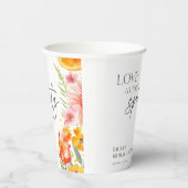 Gobelets En Papier Aperol Spritz Fête des mariées aquarelle (Droite)