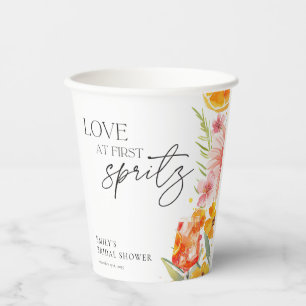 Gobelets En Papier Aperol Spritz Fête des mariées aquarelle