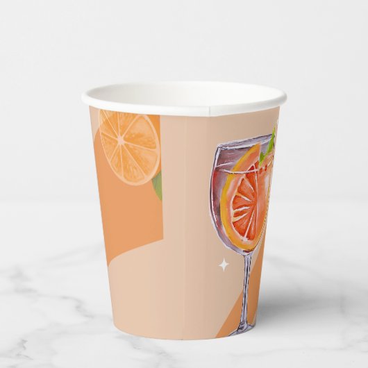 Gobelets En Papier Aperol Spritz Fêtes des mariées Florales tasses de (Droite)