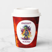 Gobelets En Papier Apocalypse Anniversaire Zombie Boy (Verso)