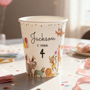 Gobelets En Papier Appel à tous les animaux de fête Anniversaire comm