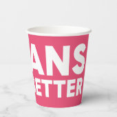 Gobelets En Papier Appel Végétalien (Verso)