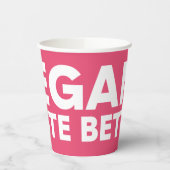 Gobelets En Papier Appel Végétalien (Gauche)