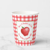 Gobelets En Papier Apple Birthday Paper Cup - Bushel Fun (Verso)