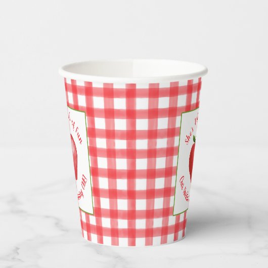 Gobelets En Papier Apple Birthday Paper Cup - Bushel Fun (Gauche)