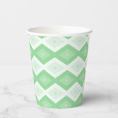 Gobelets En Papier Apple green diamond pattern (Verso)
