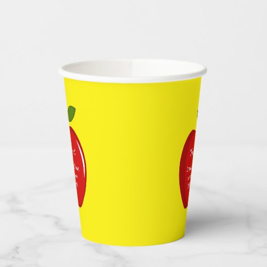 Gobelets En Papier Appréciation de l'enseignant de Red Apple (Gauche)