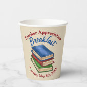 Gobelets En Papier Appréciation de l'enseignant Petit déjeuner de ret (Recto)