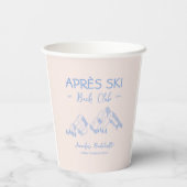 Gobelets En Papier Apres Ski Hiver Bachelorette Bach Club (Verso)