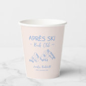 Gobelets En Papier Apres Ski Hiver Bachelorette Bach Club (Recto)