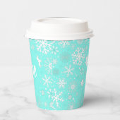 Gobelets En Papier Aqua Snowflake One Paper Cup (Gauche)