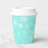 Gobelets En Papier Aqua Snowflake One Paper Cup (Verso)